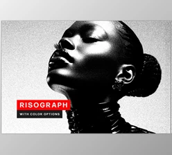 Download Risograph Duotone Photo Effect - 92508918