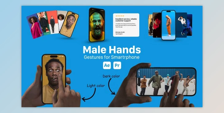 Download Male Hand Gesture for Smartphones (Videohive 51691929) - AE Project