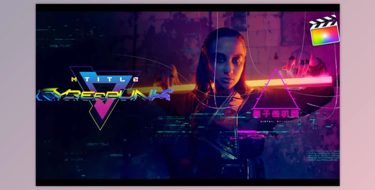 Download MotionVFX mTitle Cyberpunk