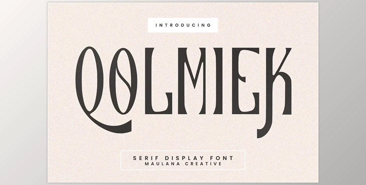 Download Qolmiek Serif Display Font
