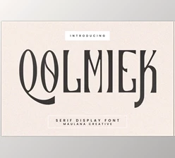 Download Qolmiek Serif Display Font