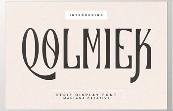 Download Qolmiek Serif <span class='badge badge-warning'>Display</span> <span class='badge badge-warning'>Font</span>