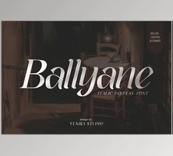 Download Ballyane - Italic Display Font