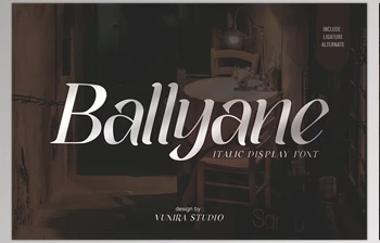 Download Ballyane - Italic <span class='badge badge-warning'>Display</span> <span class='badge badge-warning'>Font</span>