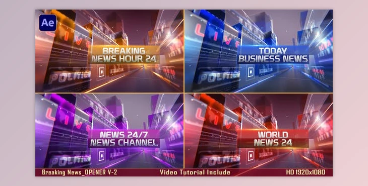 Download Breaking news OPENER-V2 (Videohive 48999470) - AE Project
