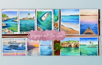 Download Voyage into the Sea – A 15 Day Watercolor <span class='badge badge-warning'>Series</span>
