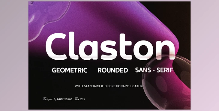 Download Claston – Geometric Rounded Font