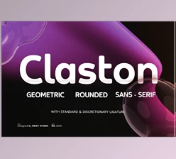 Download Claston – Geometric Rounded Font