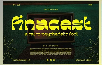 Download Finacest – Retro Psychedelic <span class='badge badge-warning'>Font</span>