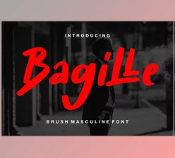 Download Bagille | Brush Masculine Font
