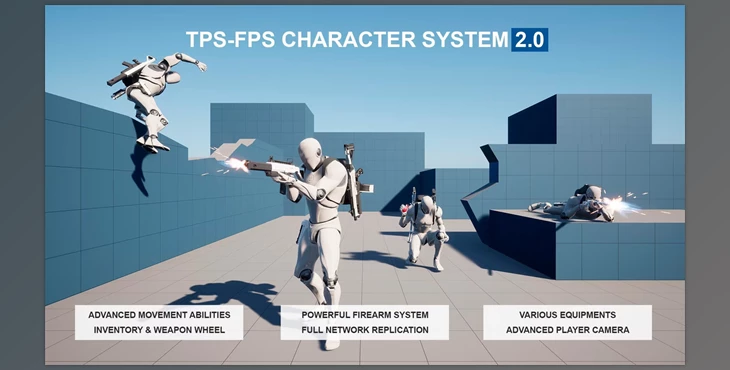 Download Unreal engine - TPS-FPS Character System v2 v5.1