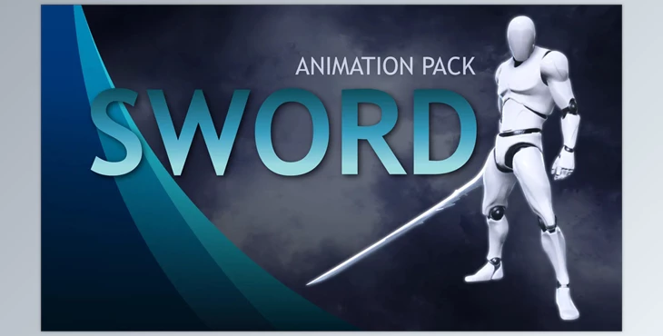 Download Unreal Engine Animations Sword Animation Pack (Engin version 4.20-4.27, 5.0-5.2)