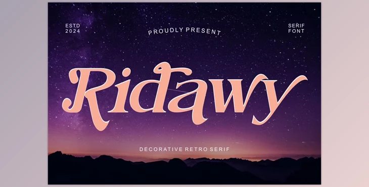Download Ridawy - Decorative Modern Serif