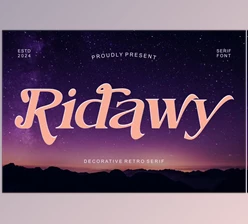 Download Ridawy - Decorative Modern Serif