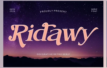 Download <span class='badge badge-warning'>Ridawy</span> - Decorative Modern Serif
