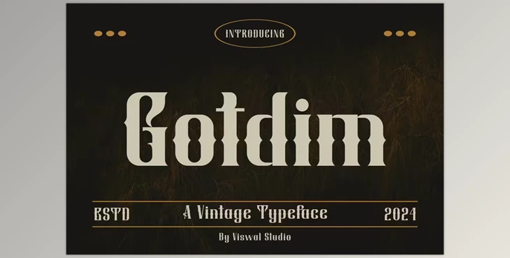 Download Gotdim - Vintage Font