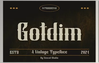 Download Gotdim - Vintage <span class='badge badge-warning'>Font</span>