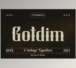 Download Gotdim - Vintage Font