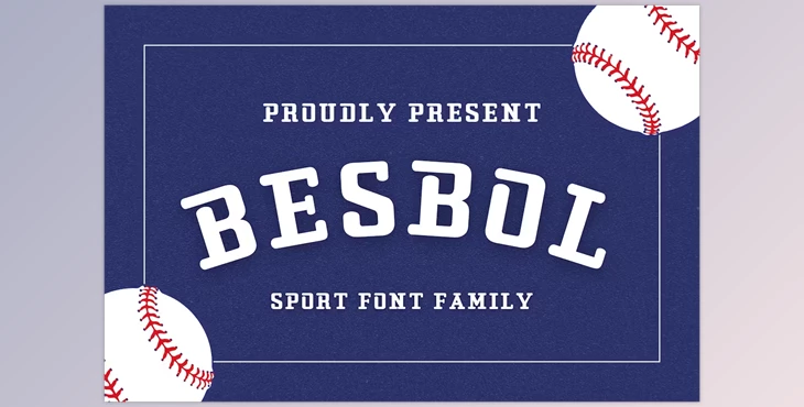 Download Besbol Display Font Family
