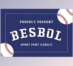 Download Besbol Display Font Family
