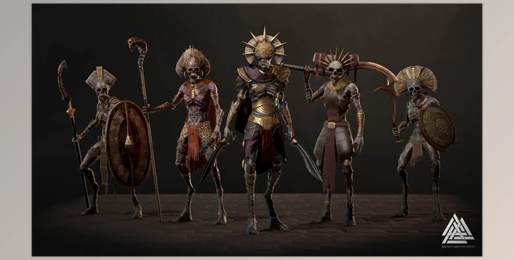 Download Unreal Engine - Characters Ancient Undead Pack (Engin version 4.22-4.27, 5.0-5.3)