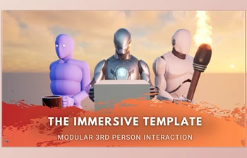 Download Unreal Engine - Blueprints The <span class='badge badge-warning'>Immersive</span> Template (Engine version 4.27, 5.0-5.3)