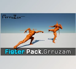 Download Unreal Engine - Animations Powerful Fighter Pack (Engine version 4.27, 5.0-5.2)