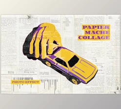 Download Papier Mache Collage Photo Effect - 92529040