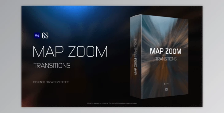 Download Map Zoom Transitions (Videohive 51779290) - AE Project