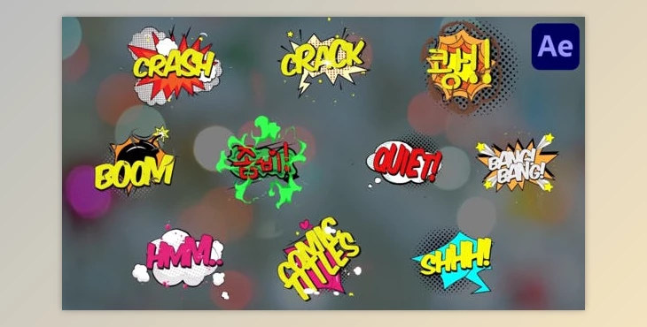 Download Comic Titles for After Effects (Videohive 51756434) - AE Project