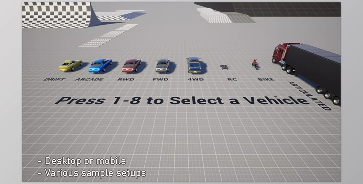 Download Unreal Engine - FGear Vehicle Physics v5.3