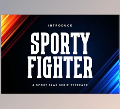 Download Sporty Fighter - Sport Display Font