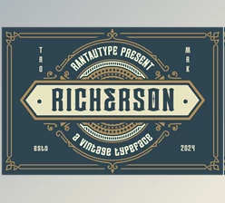 Download Richerson A Vintage Typeface