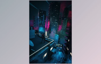 Download C4D Octane render CBD cyberpunk city SCIFI CITY Night city <span class='badge badge-warning'>club</span>