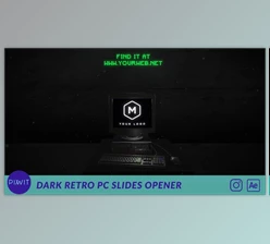 Download Dark Retro PC Slides Opener (Videohive 51797849) - AE Project