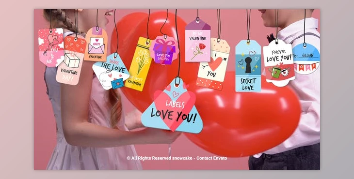 Download Labels Love You (Videohive 51790823) - AE Project
