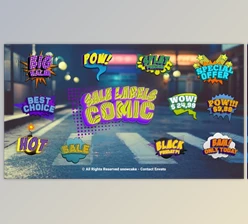 Download Sale Labels Comic (Videohive 51756176) - AE Project
