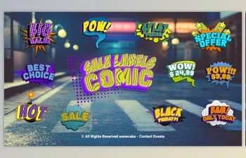 Download Sale Labels <span class='badge badge-warning'>Comic</span> (<span class='badge badge-warning'>Videohive</span> 51756176) - AE <span class='badge badge-warning'>Project</span>