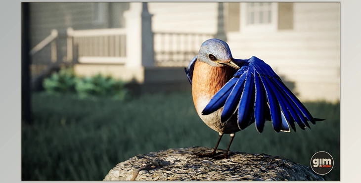 Download Unreal Engine Characters Animalia - Bluebird v4.20-4.27, 5.0-5.3