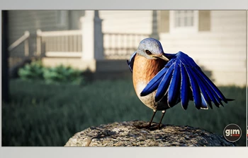 Download Unreal Engine <span class='badge badge-warning'>Characters</span> Animalia - Bluebird v4.20-4.27, 5.0-5.3