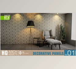 Download Unreal Engine ArchViz HQ Decorative Panels Vol. 1 (Engine version 4.24-4.27, 5.0-5.3)