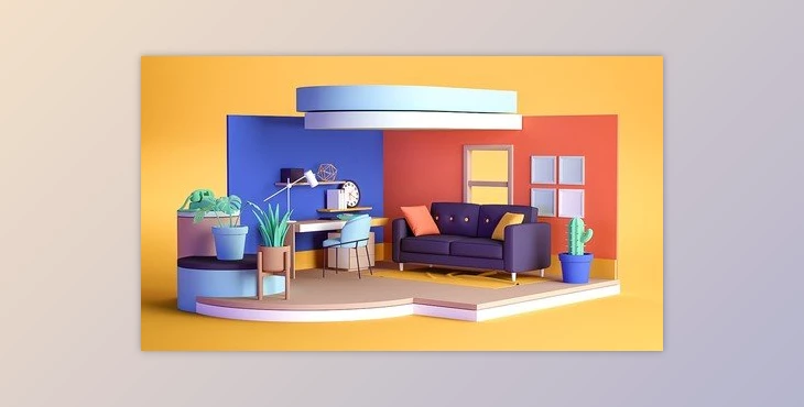 Download Creating An Animated Room For Motion Graphics With Cinema 4D