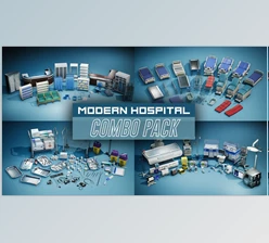 Download Unreal Engine - Hospital - COMBO Prop Pack (VOL 1-6) (Engine version 4.17- 4.27, 5.0- 5.3)