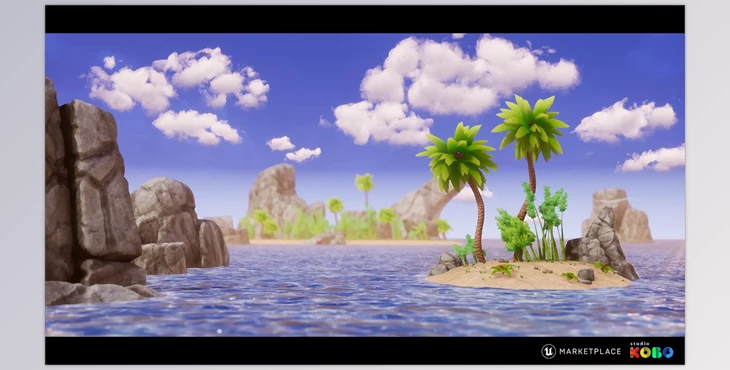 Download Unreal Engine - Stylized - Dynamic Nature (Engine version 4.25- 4.27, 5.0- 5.3)