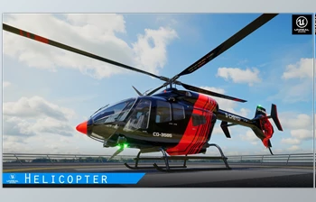 Download Unreal Engine - Blueprints Photorealistic <span class='badge badge-warning'>Helicopter</span> v5.2