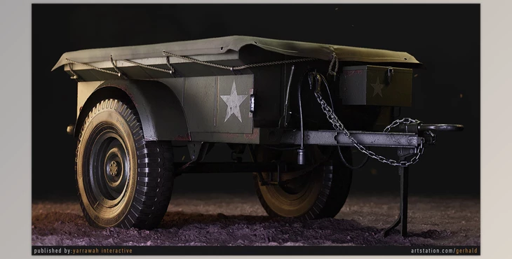 Download Unreal Engine - Military Trailer - M100 (Engine version 4.25- 4.27, 5.0- 5.1)