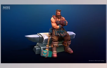 Download Unreal Engine - Modular Stylized Human Blacksmith (Engine <span class='badge badge-warning'>version</span> 4.18- 4.27, 5.0- 5.2)