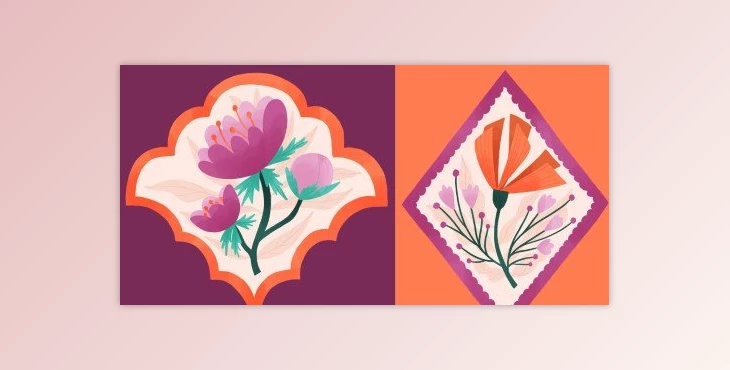 Download Scallop and Diamond Patterns in Procreate