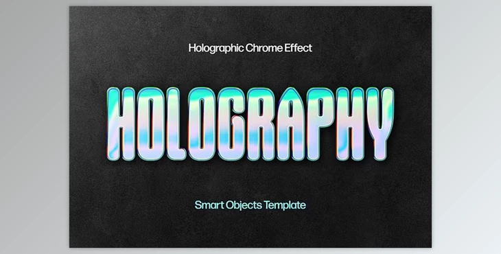 Download Holographic Chrome Text & Logos Effe - 92465001