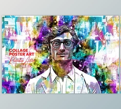 Download Collage Poster Art Photoshop Action - 92528352